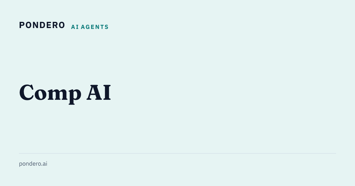 Comp AI | Pondero