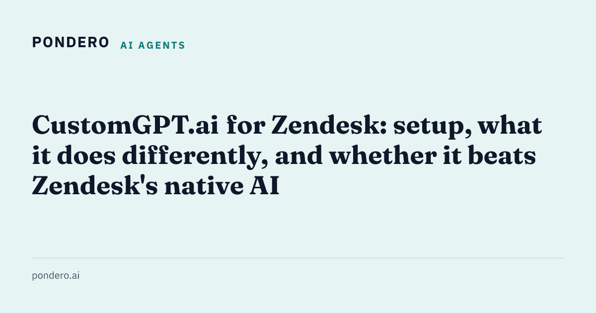 CustomGPT Zendesk integration review illustration
