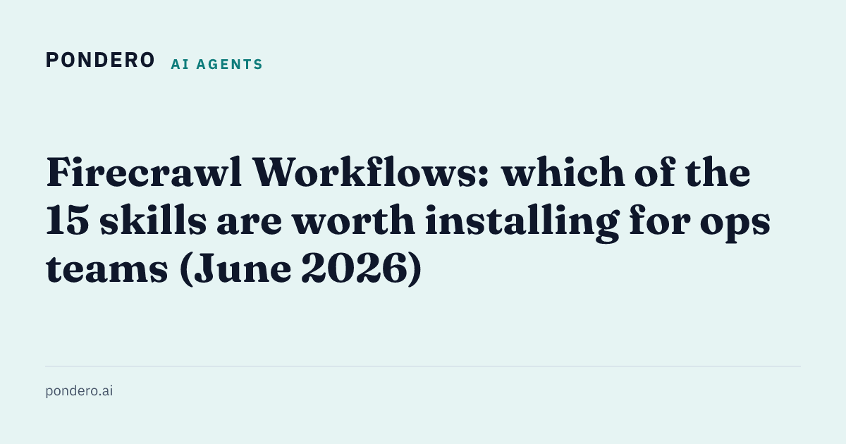 The four Firecrawl agent skills to install first