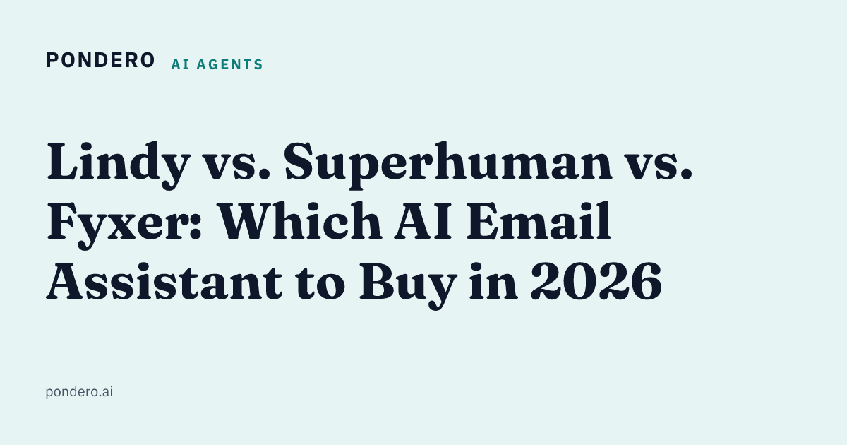 Lindy vs Superhuman vs Fyxer AI email assistant comparison