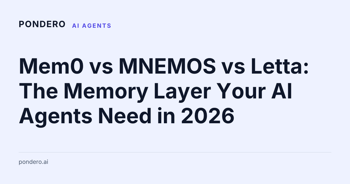 Mem0 vs MNEMOS vs Letta: pick-by-shape matrix for AI agent memory layers