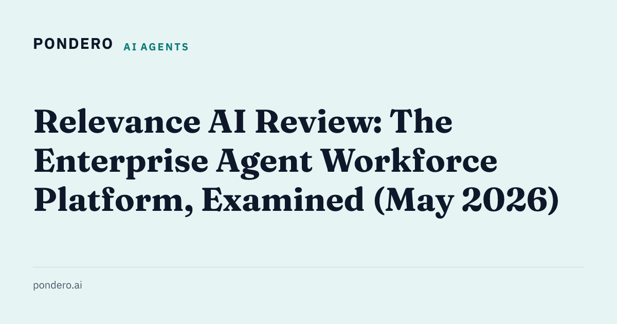 Relevance AI Review: The Enterprise Agent Workforce Platform, Examined ...