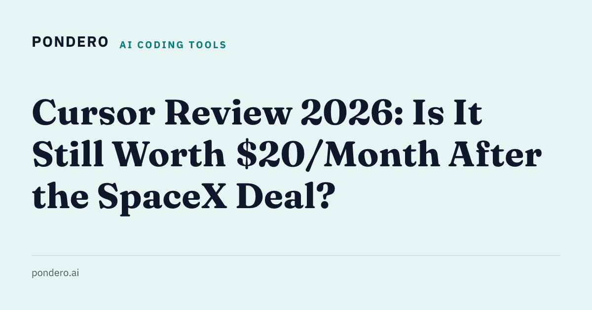 Cursor review June 2026 -- Pondero