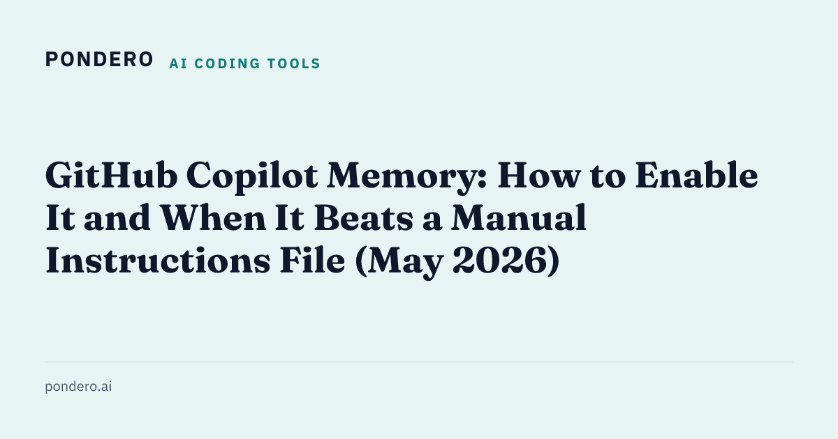 GitHub Copilot Memory setup guide card