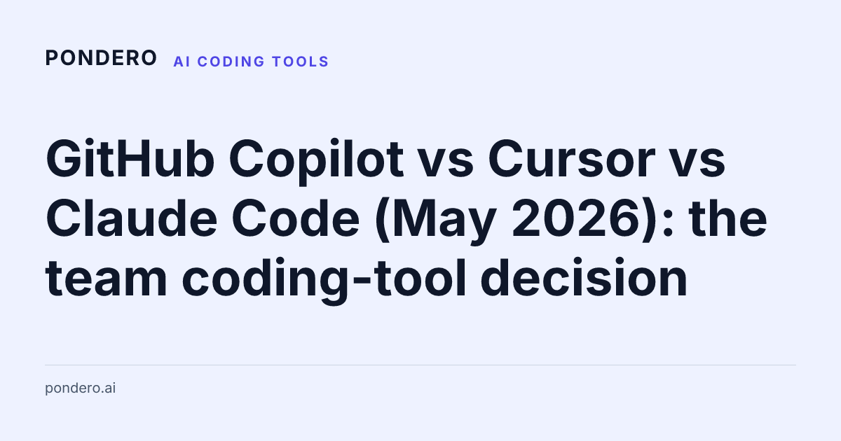 Copilot vs Cursor vs Claude Code May 2026 comparison