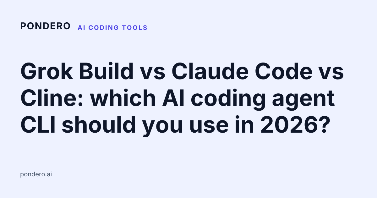 Grok Build vs. Claude Code vs. Cline: three terminal coding agents compared