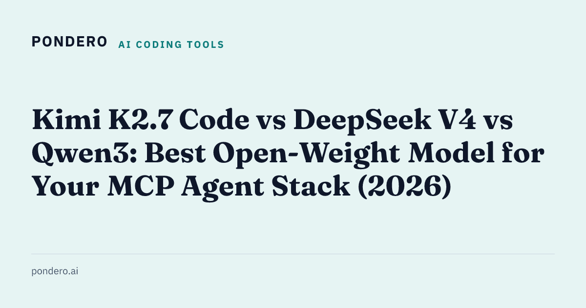Kimi K2.7 vs DeepSeek V4 vs Qwen3 coding agents comparison