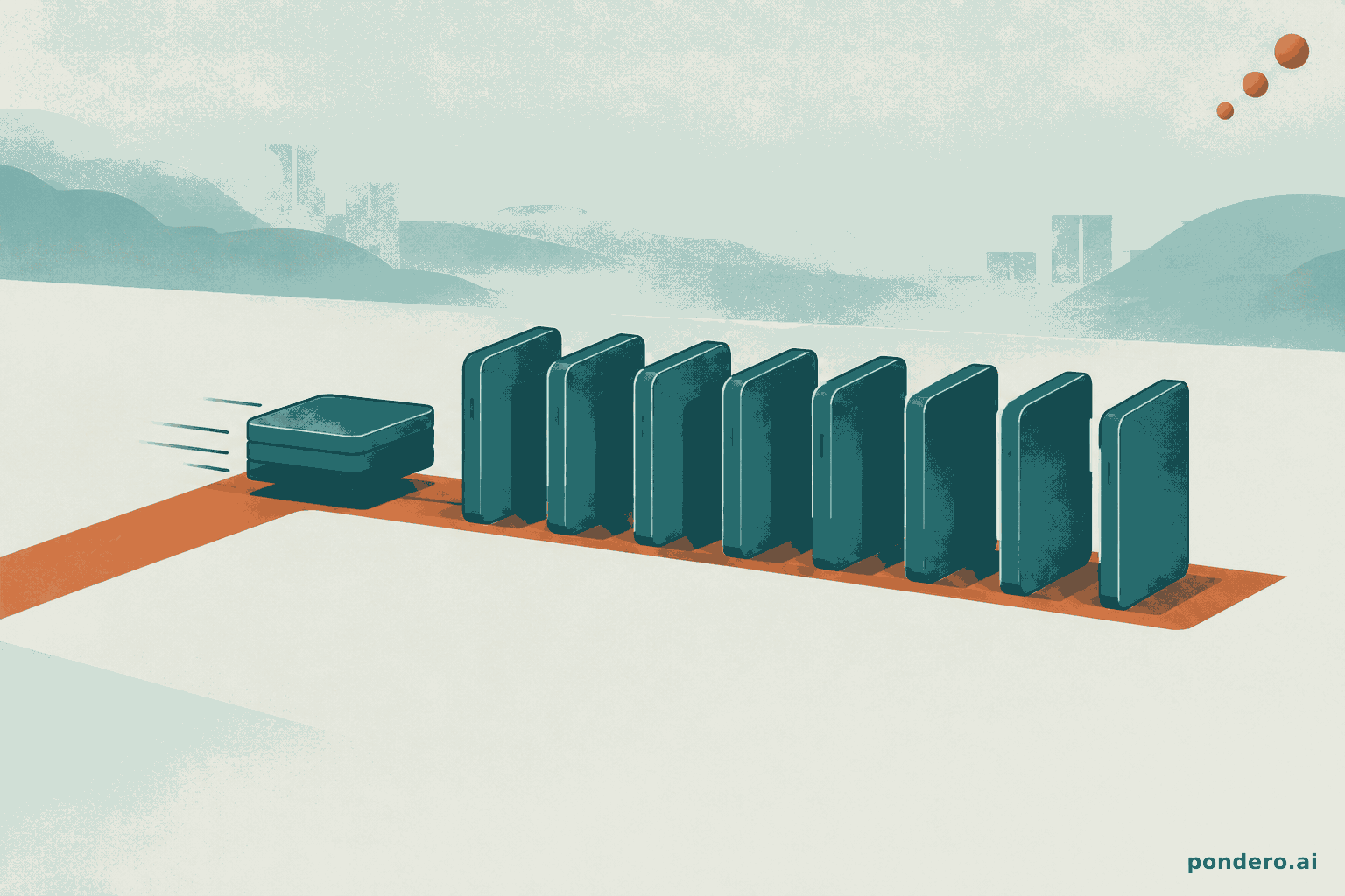 Self-replicating AI on IoT devices illustration