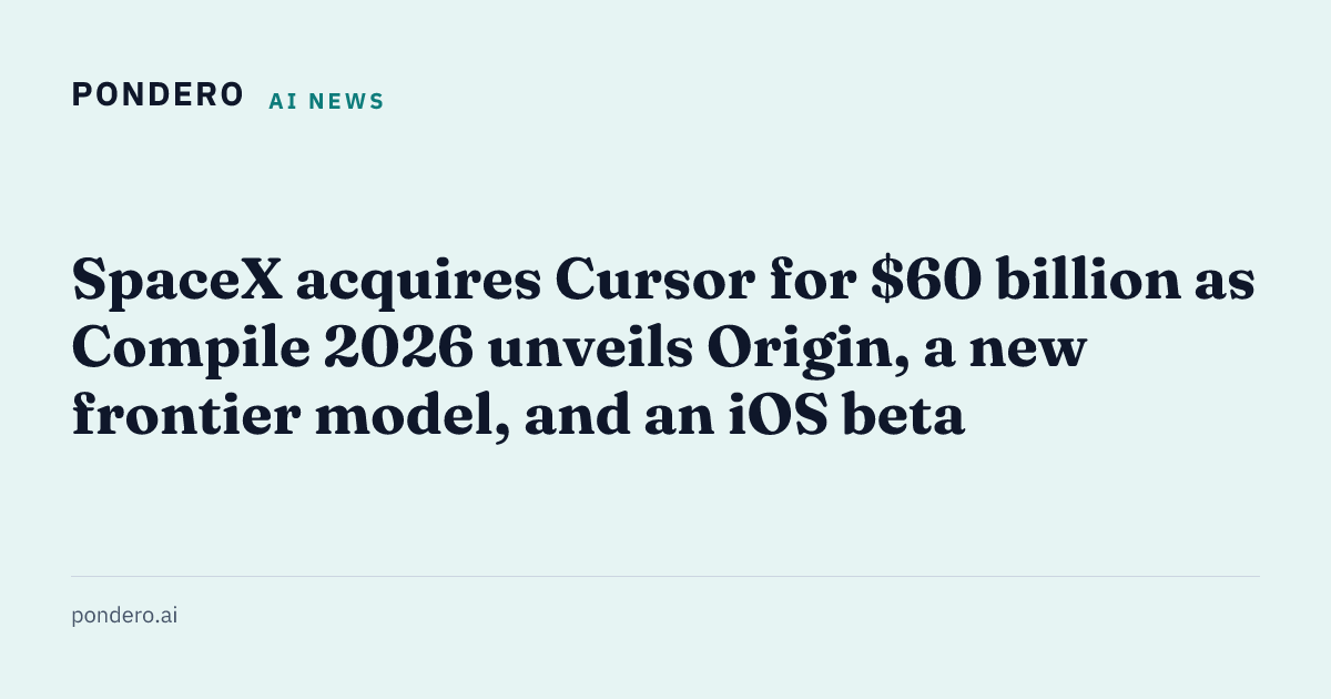 SpaceX acquires Cursor at Compile 2026